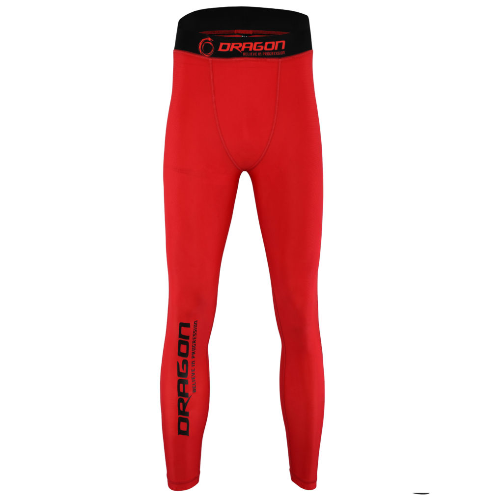 red mens compression pants